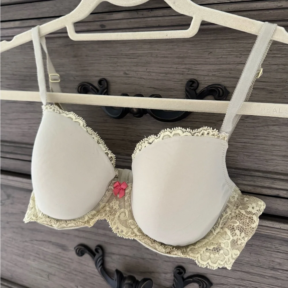 Victoria's Secret Dream Angels Demi Bra Yellow Lined Classic Coverage La… - Picture 4 of 7